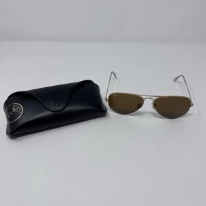Ray-Ban Aviator Metal Classic Sunglasses with Case 58•14 Made In Italy Unisex